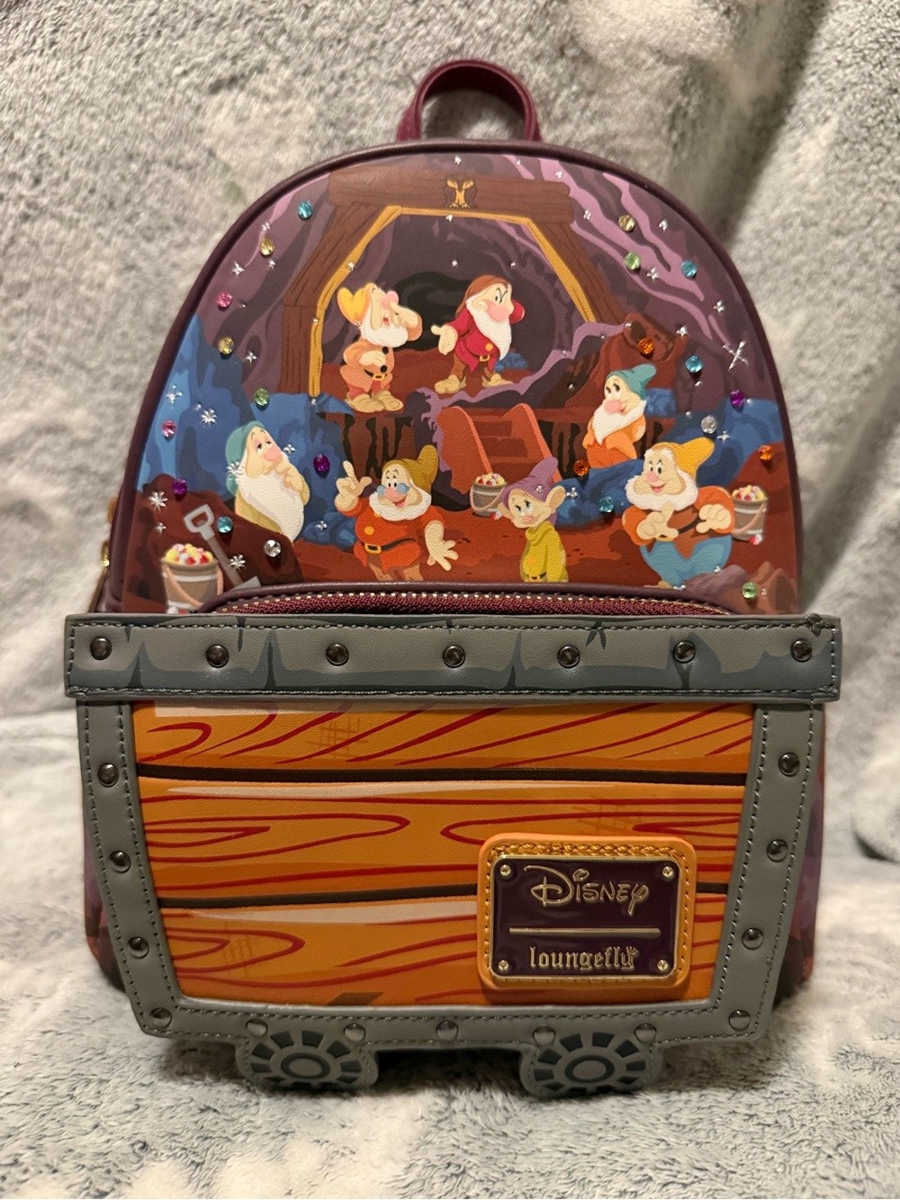 Snow White & the Seven Dwarfs Minicart Loungefly Mini Backpack